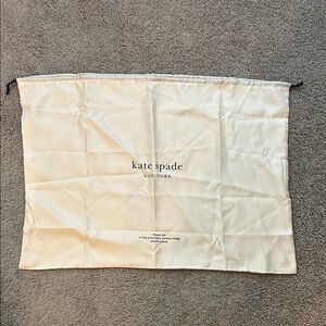 kate Spade New York Dust Bag – Cream Drawstring Storage Bag